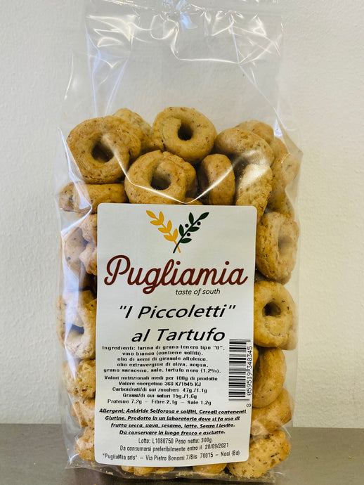 Tarallli med trøffel,  italienske snacks. 300 g